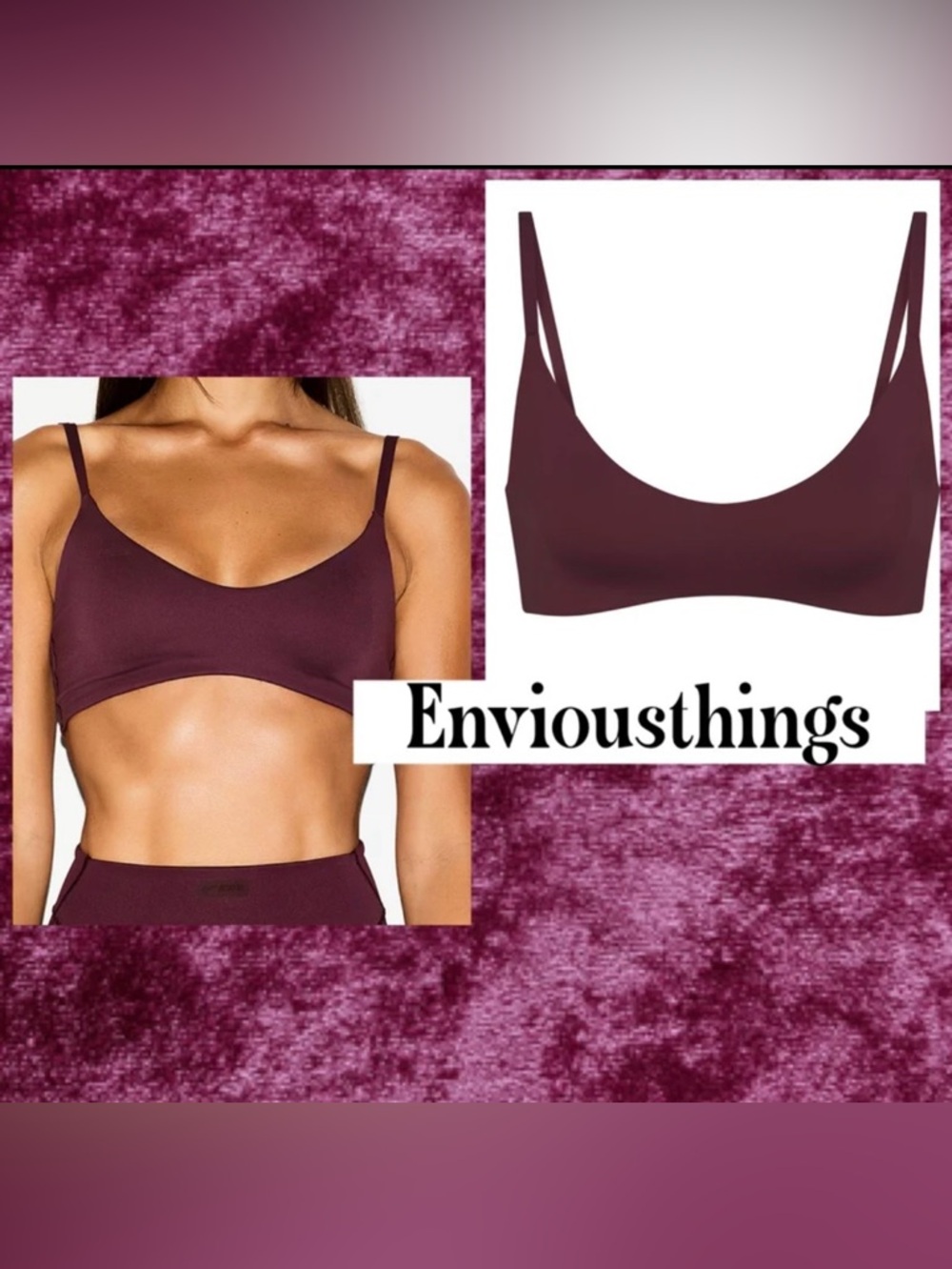 Nike Skims Micro Scoop Bra Currant New
